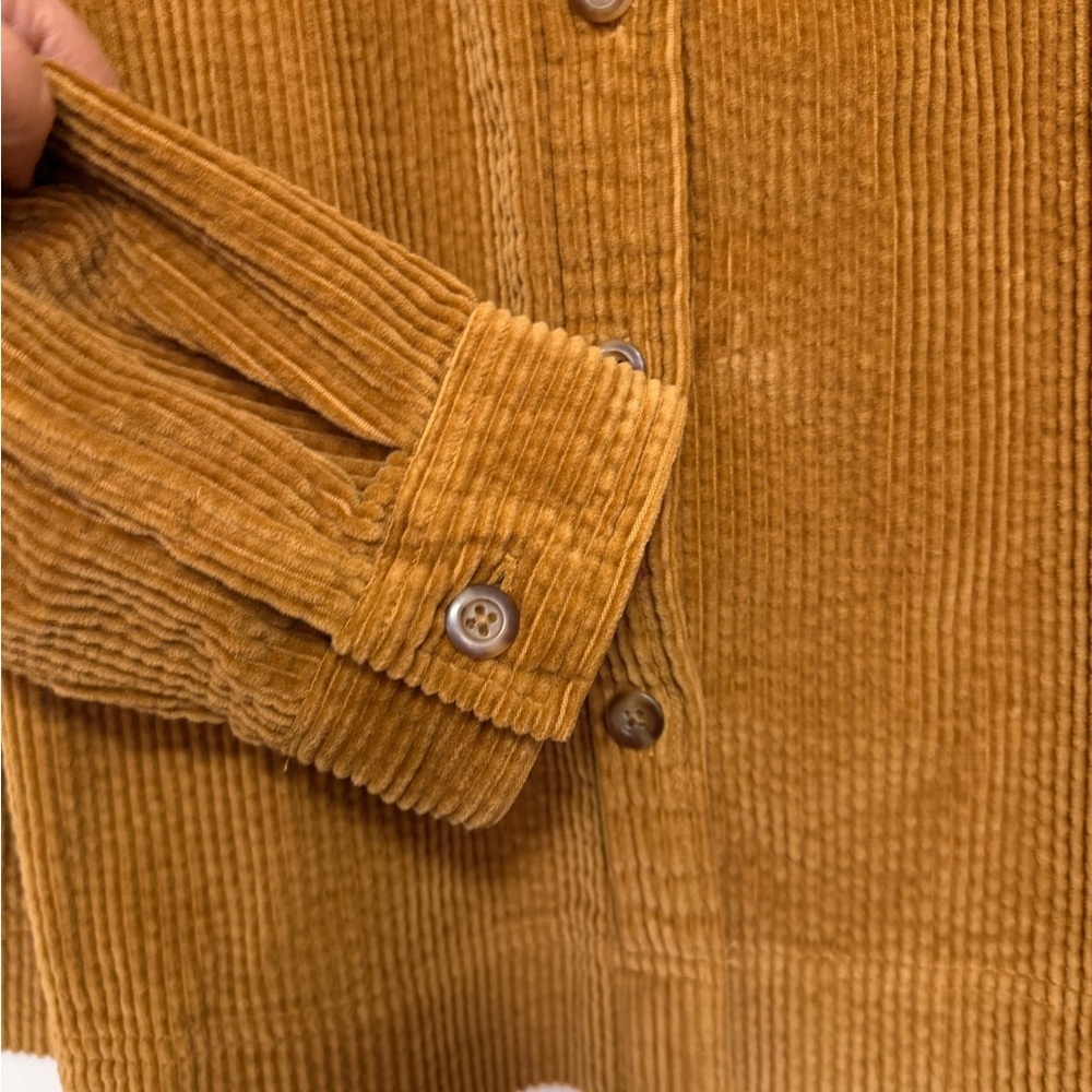 L.L. Bean Comfort Corduroy Relaxed Shirt - petite XL - saddle NWT - Picture 2 of 6